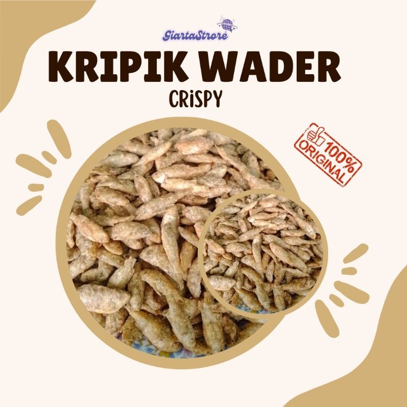 

Kripik Ikan Wader Crispy 200gr/Kripik ikan wader original