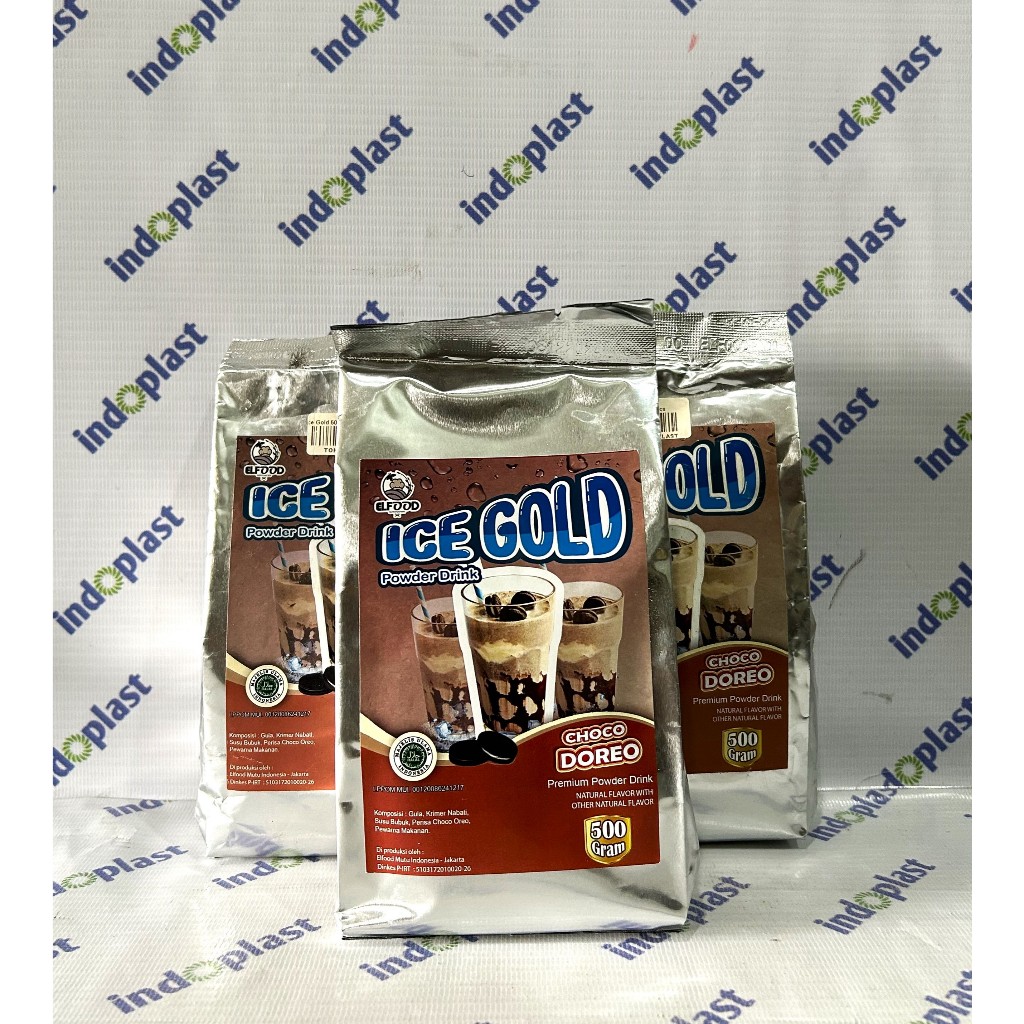 

Minuman Bubuk Ice Gold Rasa Doreo - 500gr