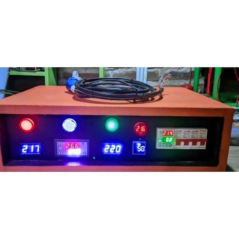 PANEL LISTRIK DIGITAL 1 PHASE PROTEKSI ARUS DAN TEGANGAN