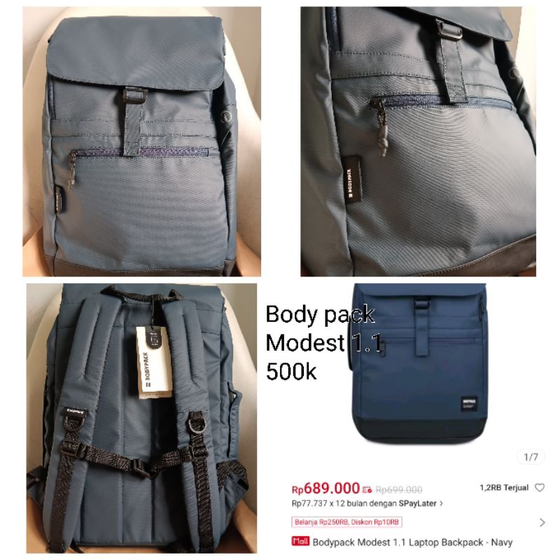 Tas Bodypack Modest 1.1 Laptop Navy