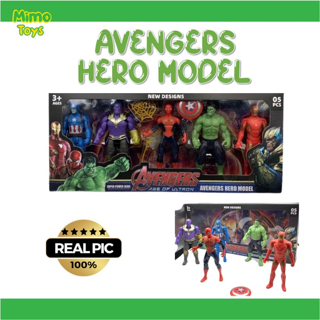 MAINAN ANAK ROBOT AVENGERS ISI 5 PCS MAINAN ACTION FIGURE AVENGERS 5 PCS