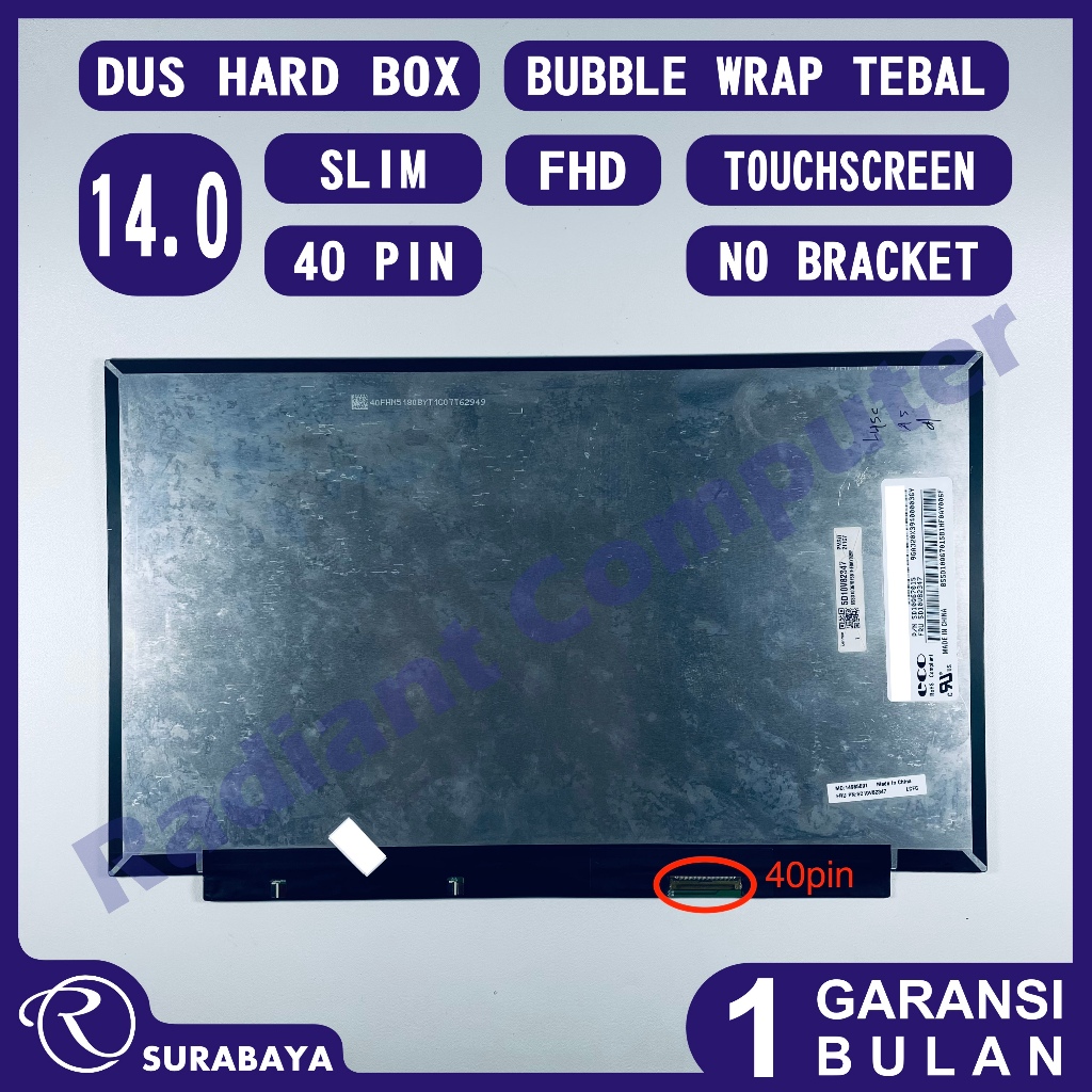 LCD LED Touchscreen Lenovo Thinkpad X1 Carbon Gen 8, X1 Carbon Gen 7, X1 Carbon Gen 6