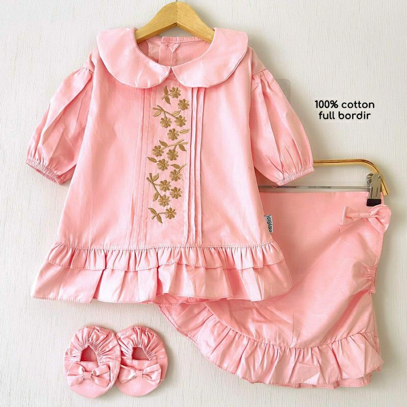 Gamis bayi perempuan, gamis anak perempuan, set gamis bayi,dress muslim anak perempuan, gamis bayi n