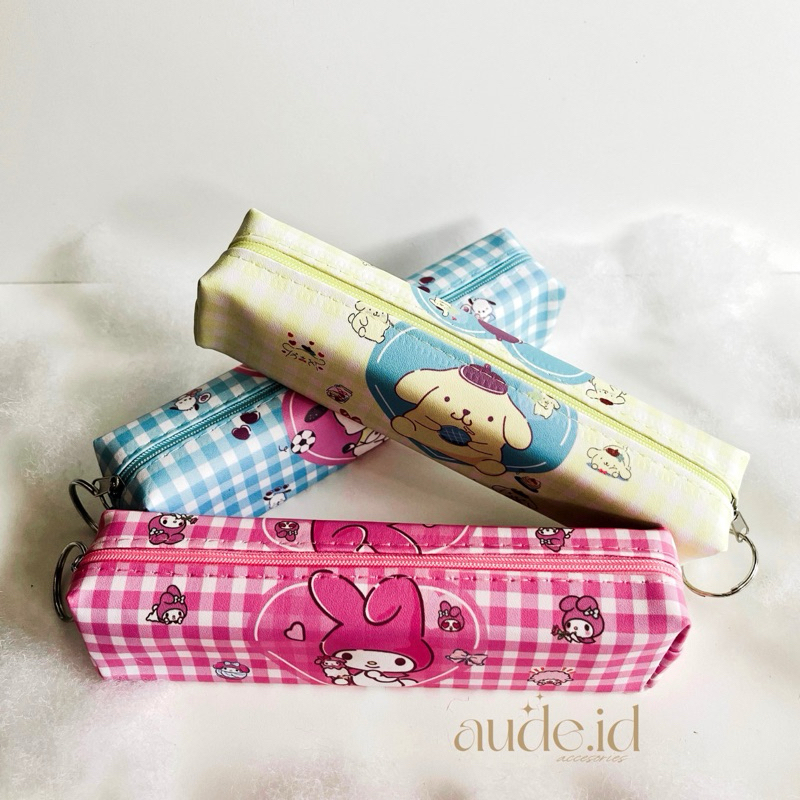 

AUDE - Kotak Pensil Sanrio Karakter Anak | Tempat Pensil Resleting Sekolah | Tempat Pensil Anak | Sanrio Kuromi