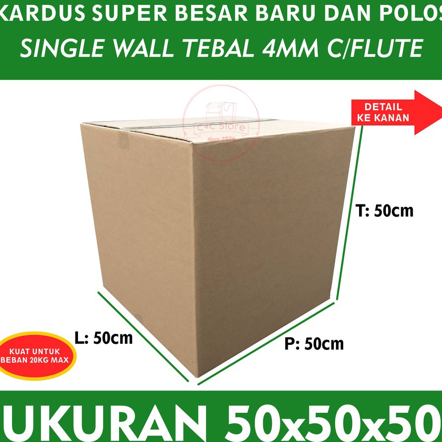 

KI3 Kardus Karton Box Polos Corrugated 5x5x5