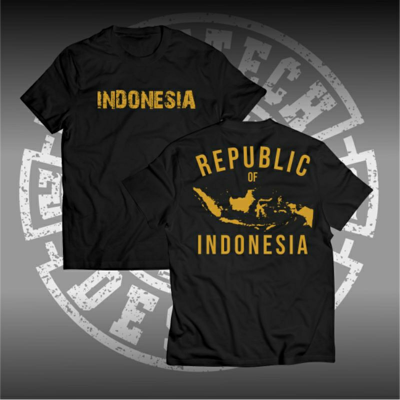 kaos distro peta indonesia / kaos atasan pria wanita peta indonesia katun
