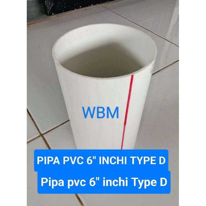 Pipa pvc 6 inchi D 120 cm pipa paralon