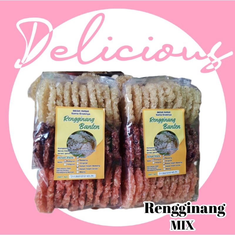 

Rengginang Mentah Rasa Campur/Mix Isi 30