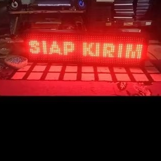lampu led running text outdoor 64 x 16