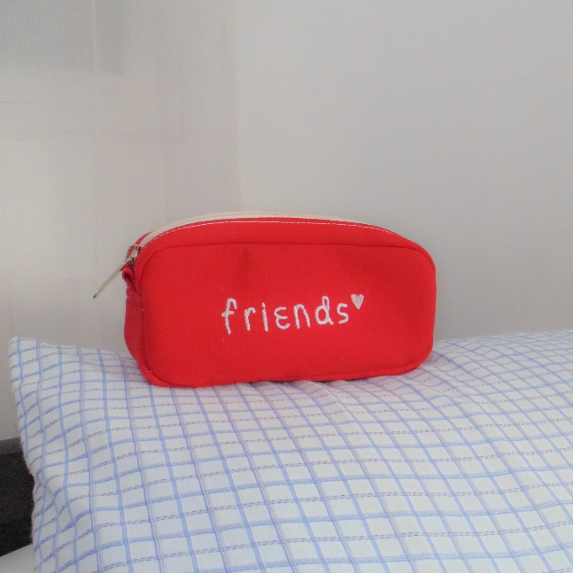 

Pencil Case Friends V / Friends Pouch/ Taehyung Pencil Case/ Red Pencil case/Red Pouch