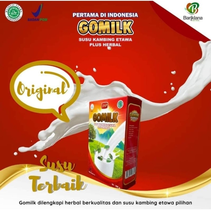 

Gomilk Susu Kambing Etawa plus Herbal 200gr rasa Original