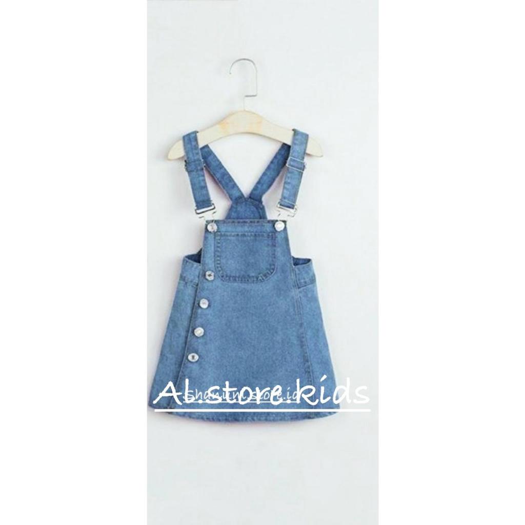 Overall-outer anak one set perempuan usia 3-7 tahun