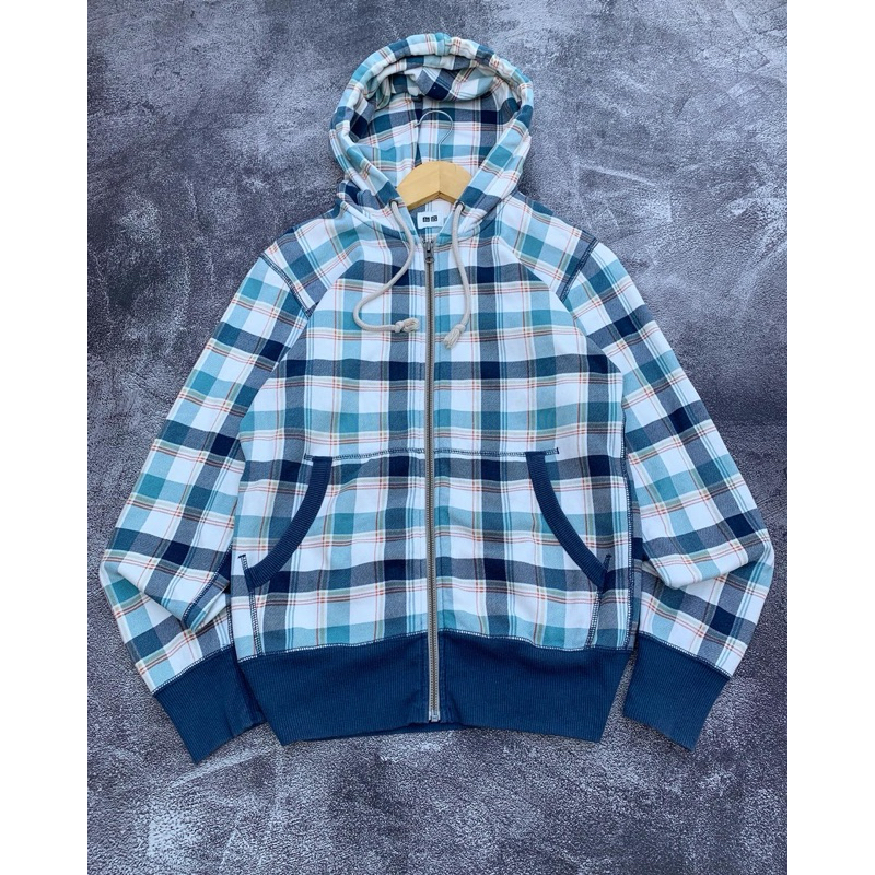 ZIP HOODIE UNIQLO TARTAN
