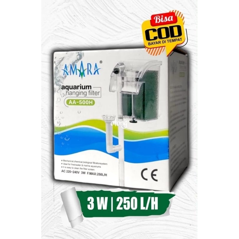 Amara Filter Gantung Hanging Filter Aquarium AA-500H AA 500H Aquascape