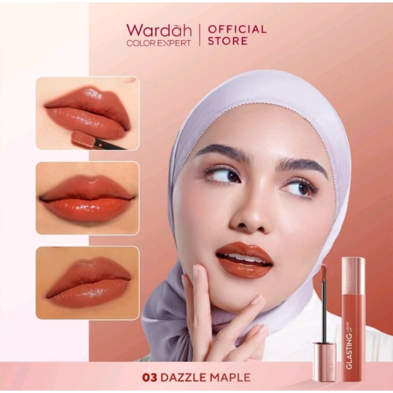 Lip Liquid glasting Wardah 03 06 08