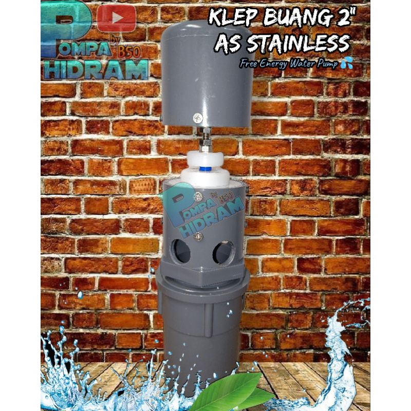 Klep Buang Pompa Hidram 2 inch AS STAINLESS