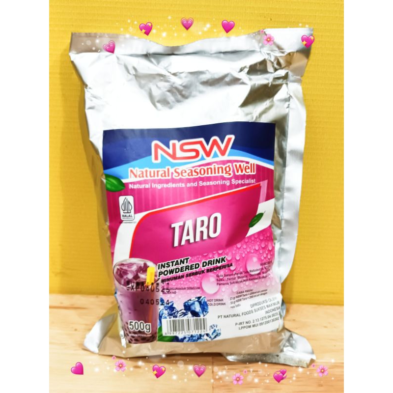 

NSW BLED BUBUK PREMIUM MINUMAN RASA TARO 500GR/ BUBUK INSTAN TARO/TARO INSTANT POWDERED DRINK