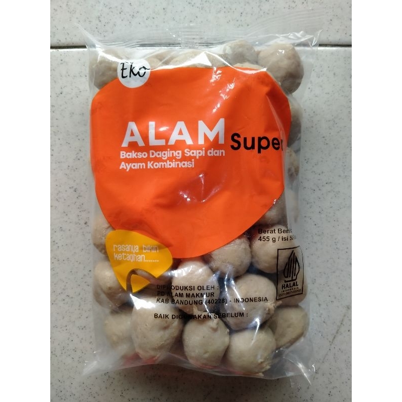 

BAKSO BASO ALAM SUPER EKO ISI 50 BUTIR 455g