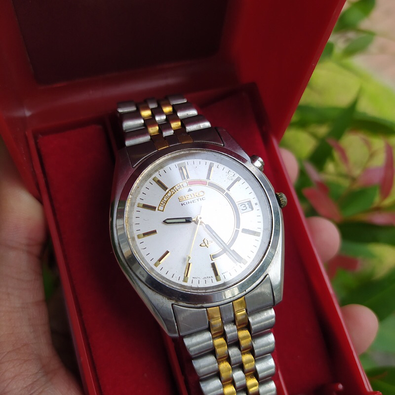 jam tangan seiko kinetic quartz japan original vintage jadul kuno antik