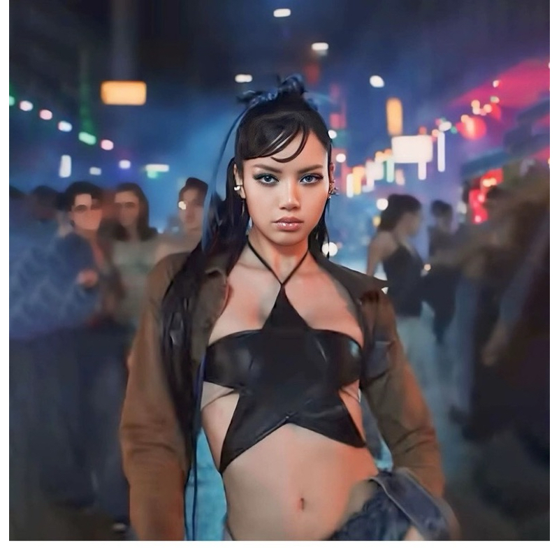 𝘾𝙃𝙍𝙊𝙈𝘼𝙏𝙄𝘾 | LISA Blackpink ROCKSTAR Outfit Mv Star Top {CST24130}