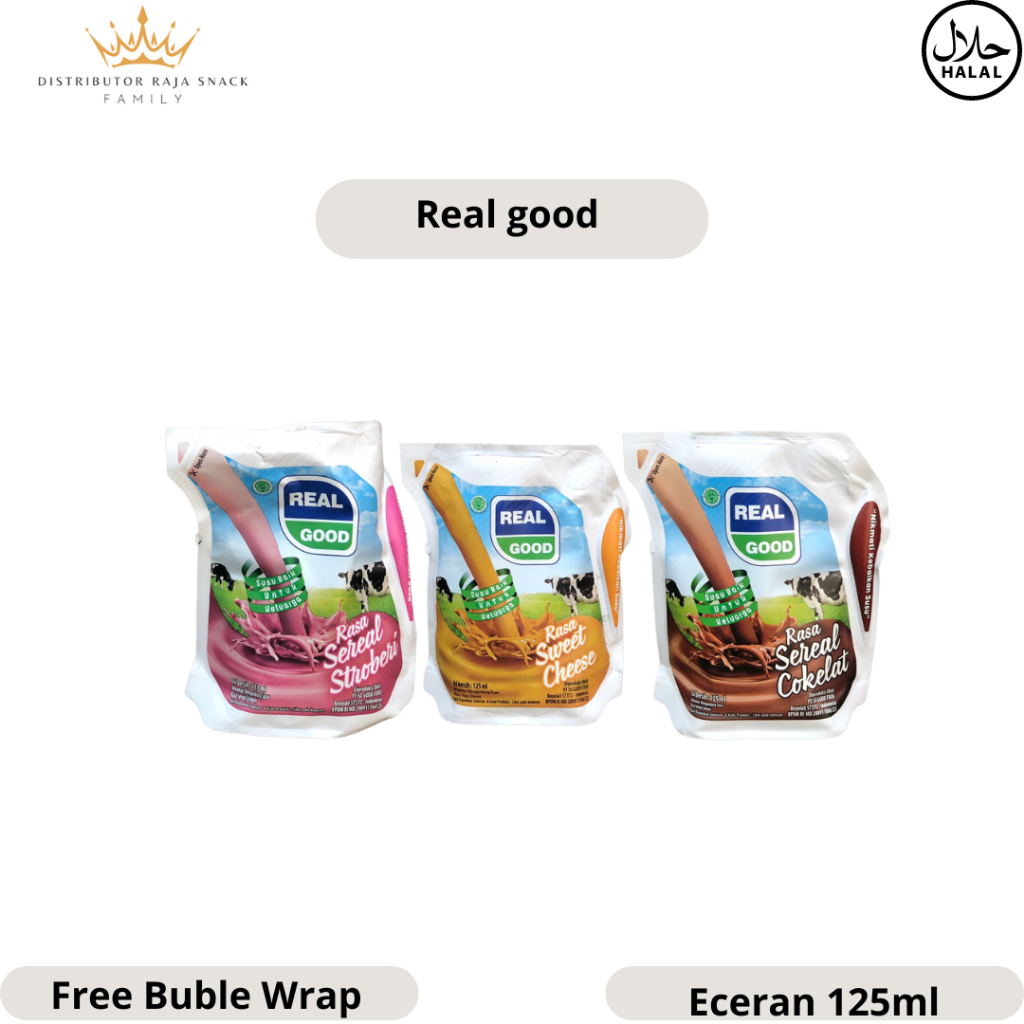 

Susu UHT Real Good POUCH - Netto 125 mL