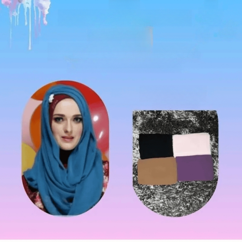 ZOYA Selendang Loopline  Nosa Hijab Bergo ORI 100% [ Warna : Merah Maroon ]