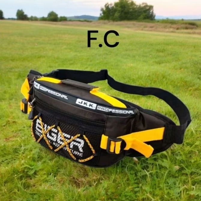 Tas Selempang pria Waistbag Waterproof Nilon Parasut Polo Fanduor
