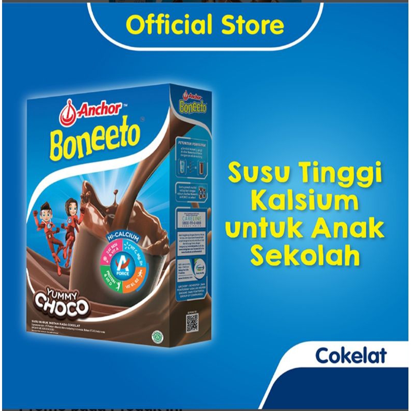 

Anchor Boneeto Susu Bubuk Hi-Calcium Yummy Choco 320G