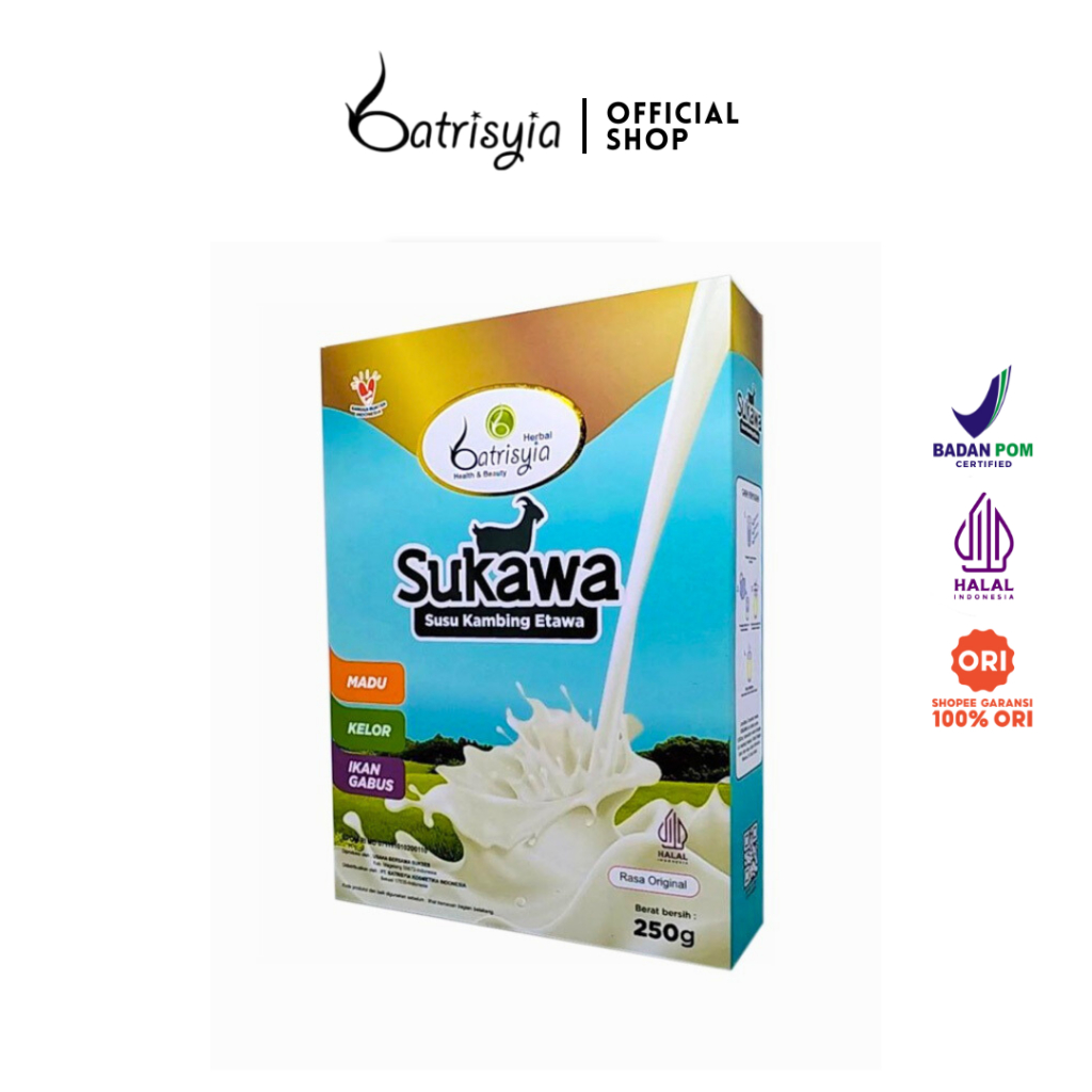 

BATRISYIA SUKAWA / Susu Kambing Etawa Pengganti ASI anak 1 tahun+ 250g