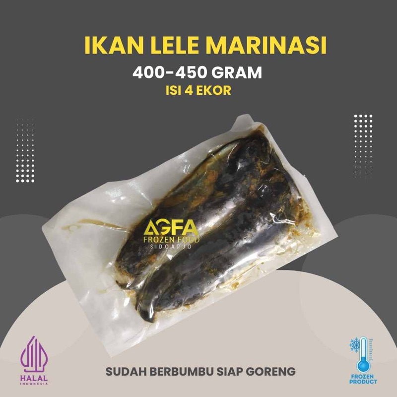 

Lele Marinasi/Lele Bumbu Kuning/Lele siap goreng Isi 4