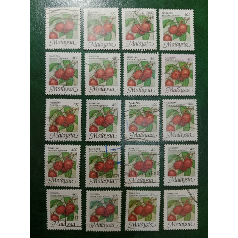 

Prangko Malaysia 20 Pcs 40 Cents USED