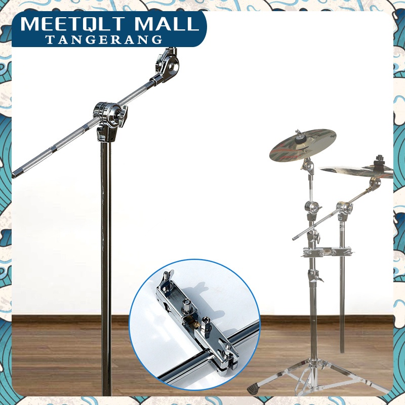 Stand Cymbal Perak-Cymbal Support Rack-Cymbal Stand Chrome