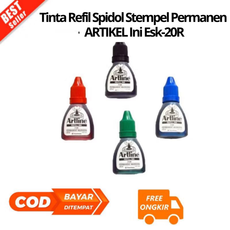 

(SLP)BAYAR DI TEMPAT (1 Pcs) Tinta Refill Spidol Stempel Permanen ARTLINE Marking Ink ESK-20R Isi Segala Jenis Merek Permanent Marker Tidak Bisa Dihapus