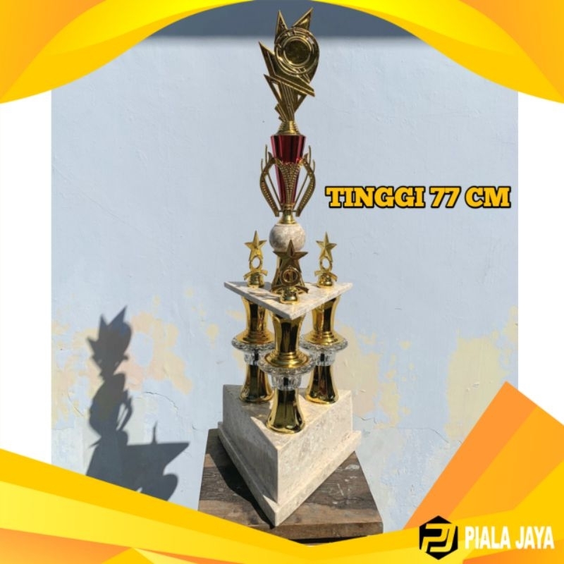 PIALA KEJUARAAN KAKI 3 SATUAN & SET PIALA OSLO KECIL TATAKAN MARMER