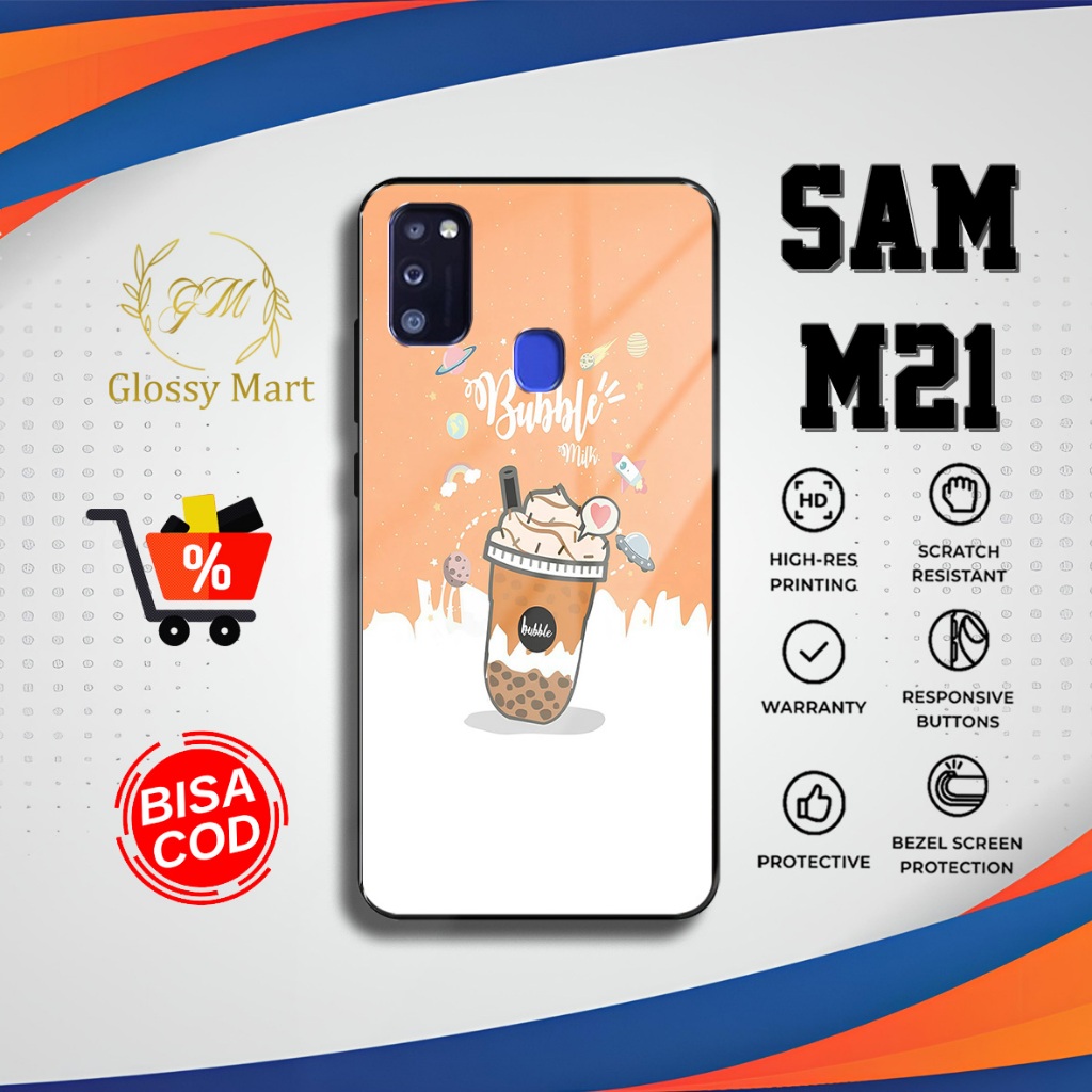 Case Samsung M21 Boba Cute Casing Samsung M21 Hardcase Softcase Glossy Kesing Terlaris Glossy Mart