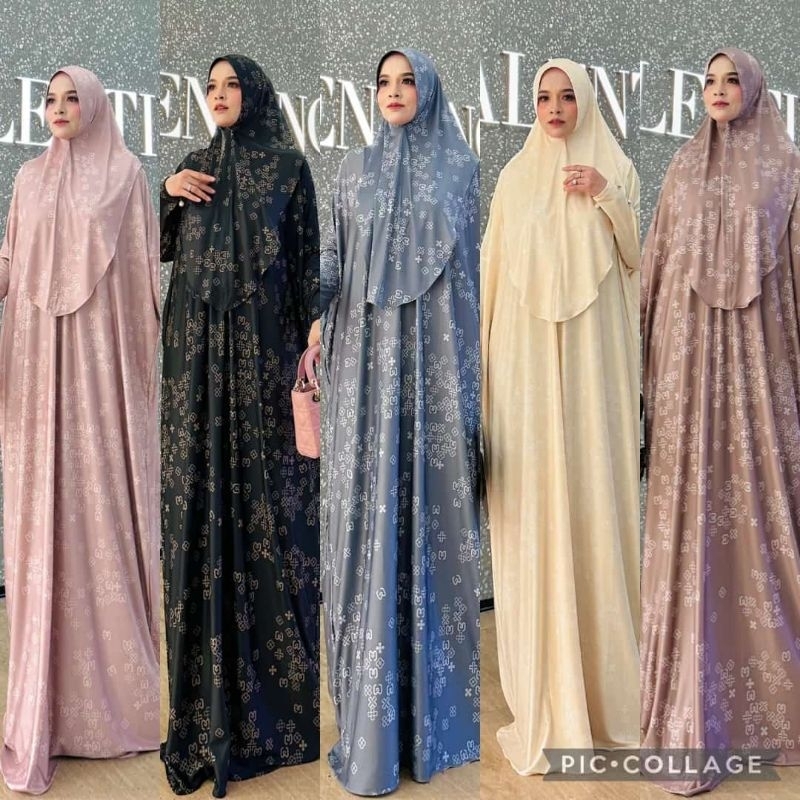 Nuora Vol ll Daily Wear by eldeena Original /SYARI PLUS KHIMAR / BISA COD / Baju Gamis Set Jilbab Sy