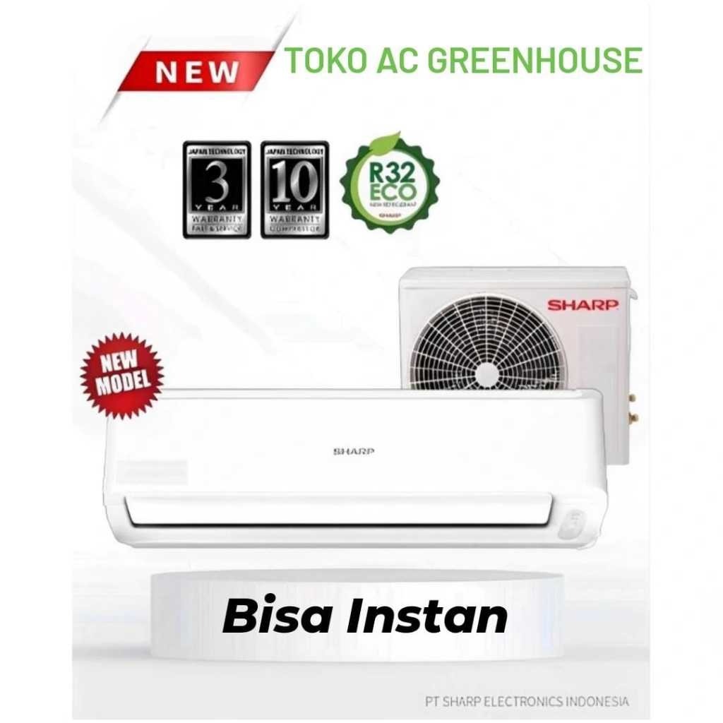 1 SET AC sharp 1/2 pk - 2 pk 5ZCY - 18ZCY CHINA R32 garansi resmi 10 thn kompresor