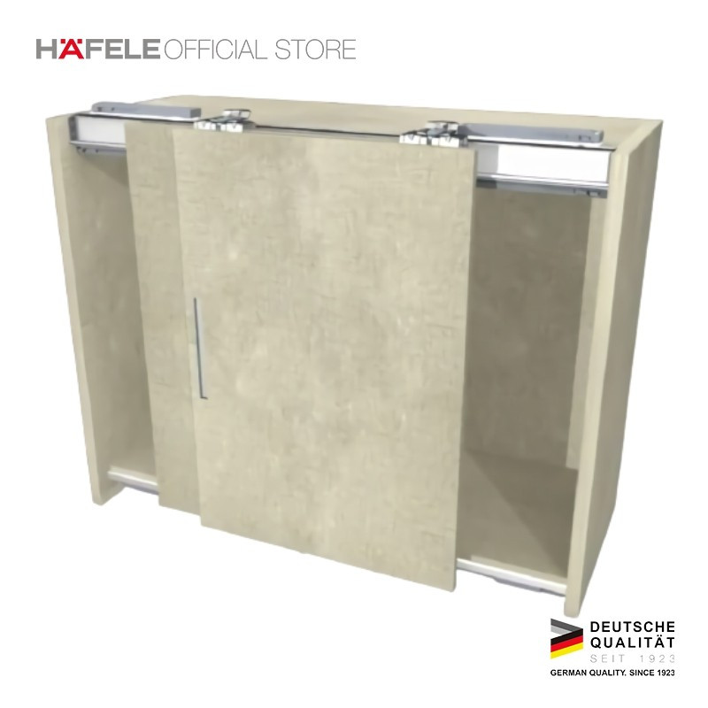 1 Set Rel 2 Meter Pintu Lemari Sliding Door Geser 2 Pintu Max 50kg Soft Close Hafele Classic 50 VF D