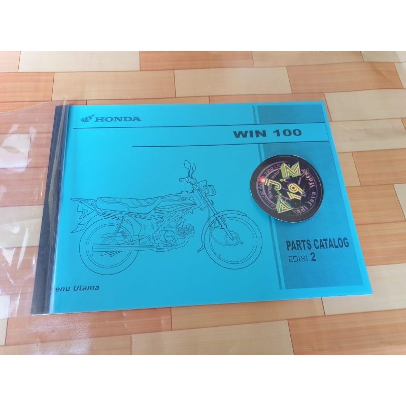 Buku Part Catalog Katalog Copian Honda WIN 100