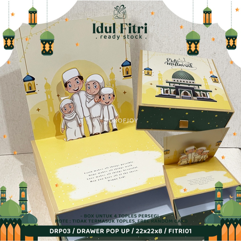 

IDUL FITRI BOX / DRP03 _ DRAWER POP UP _ 22x22x8
