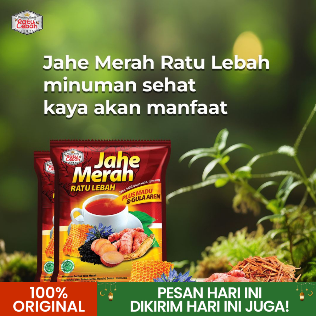 

JAHE MERAH SUPER - PLUS HABBATS, GINGSENG 10 Sachet