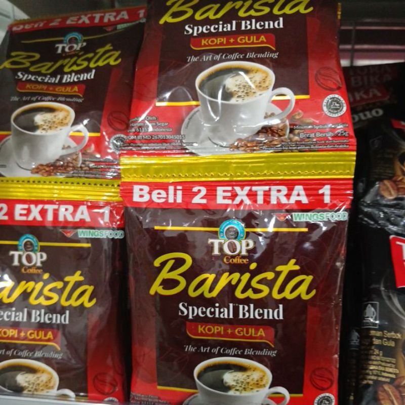 

Top coffe barista kopi+gula 25g x10sachet