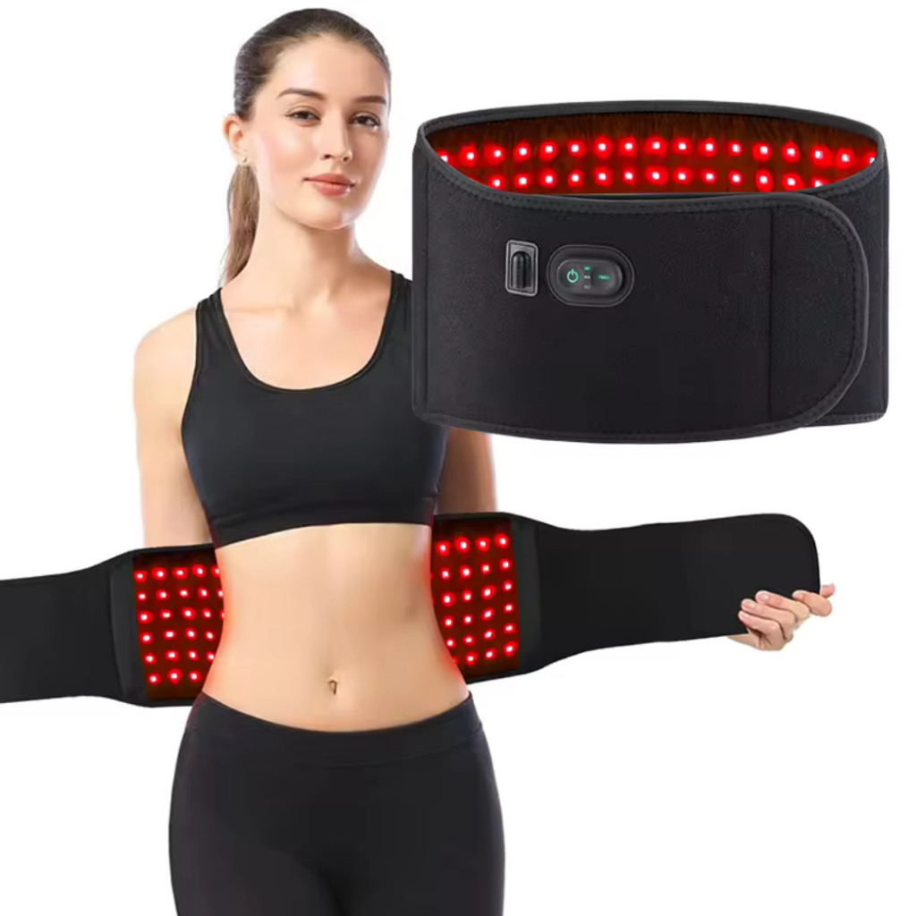 Red Light Therapy Belt Sabuk Terapi Infra Red light 60W - Pain Relief & Fat Loss - 120LED - 660nm an