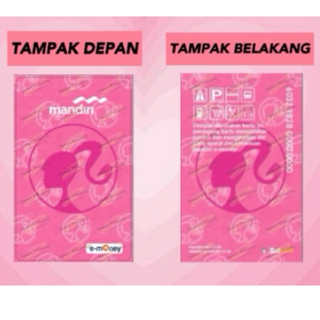 TAPCASH BARBIE FLAZZ BCA GEN2 TAPCASH BRIZZI TAPCASH MANDIRI TAPCASH BNI TAPCASH NFC SALDO 0