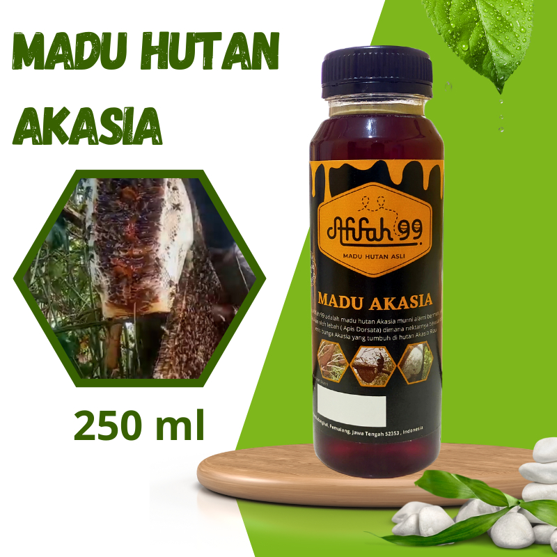 

Madu Hutan Akasia Afifah 99 (250 ml) Madu Akasia - Madu Hutan Asli Murni Raw Honey