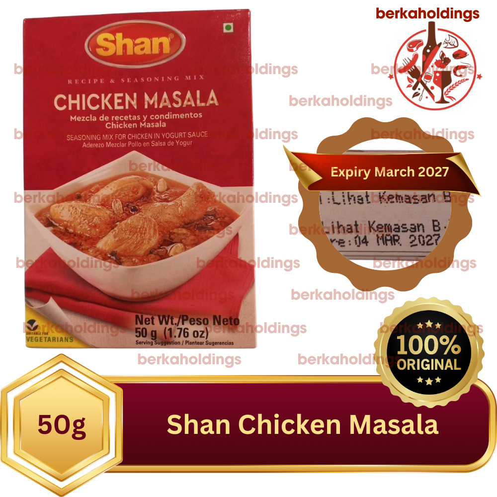 

BUMBU SIAP PAKAI SHAN SEASONING CHICKEN MASALA 50 G