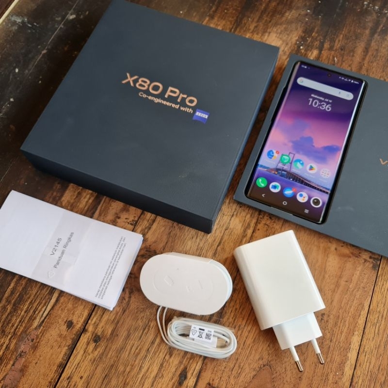 Vivo X80 Pro RAM 20/256 GB HP 5G Garansi Resmi HP Kamera Zeiss Full-Ori Vivo X80
