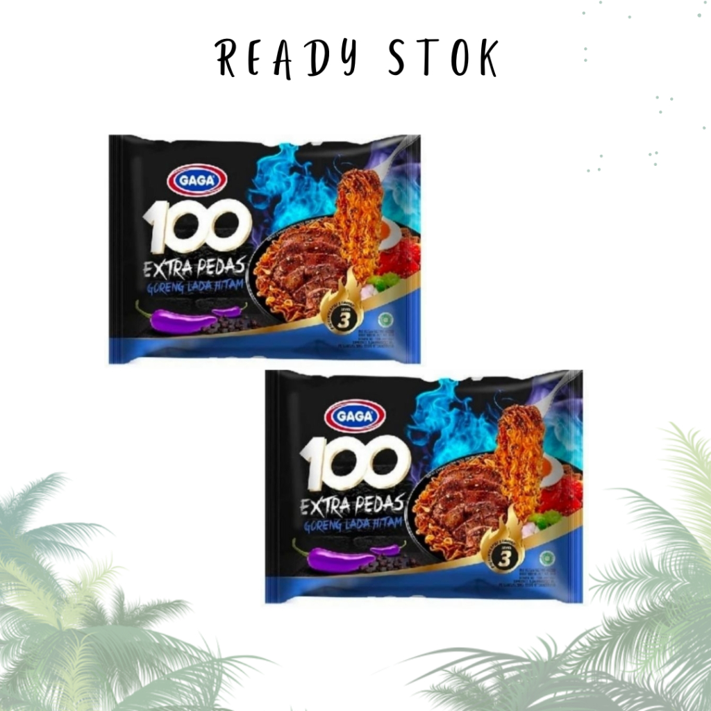 

Mie Instan Goreng / Mie Gaga 100 Extra Pedas Goreng Lada Hitam 85g (pcs)