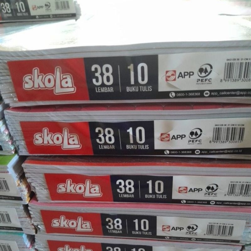 

Buku Tulis Merk Skola 38 Lembar 1 pak Isi 10