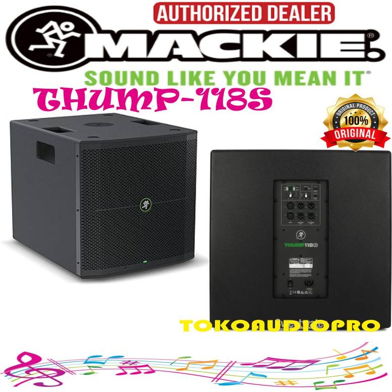 Subwoofer Mackie Thump-118S 1,400-watt 18-inch Powered Subwoofer Aktif Thump118s